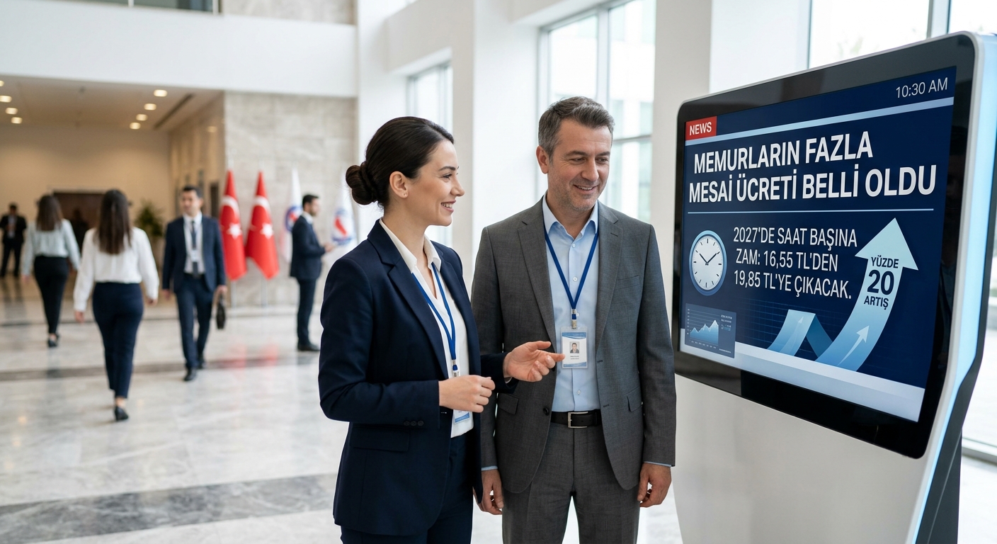 Memurların 2027 Yılı Fazla Mesai Ücretleri ve Yurt İçi Gündelikleri Belli Oldu