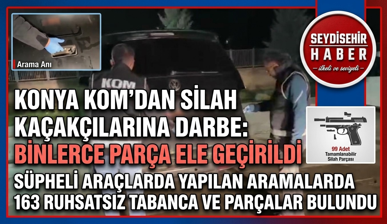 Konya'da Büyük Silah Kaçakçılığı Operasyonu: 5 Tutuklama