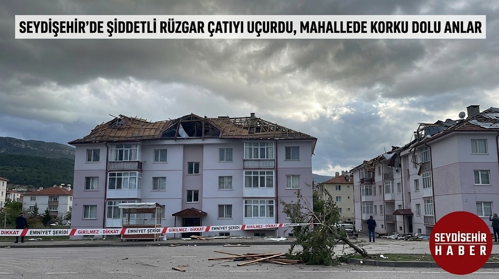 Seydişehir’de Şiddetli Rüzgar Çatı Uçurdu: Mahallede Korku Dolu Anlar!