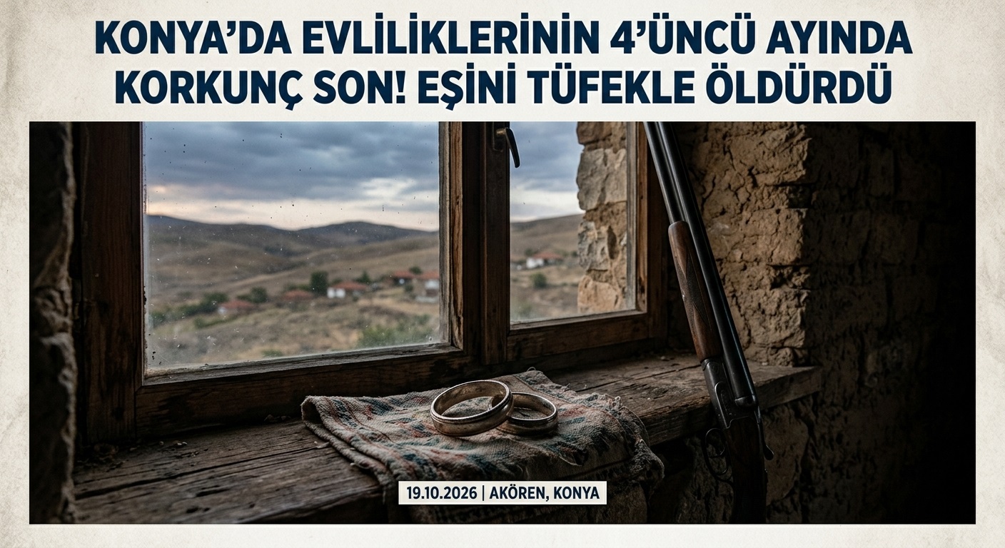 Konya'da Dehşet: 4 Aylık Evli Çiftin Tartışması Cinayetle Bitti
