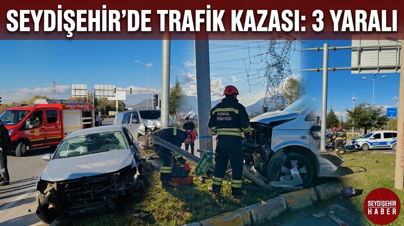 Seydişehir’de Trafik Kazası: 3 Yaralı!