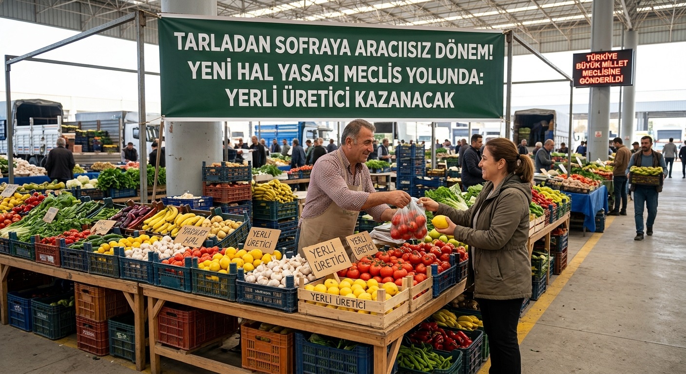 Tarladan Sofraya Aracısız Dönem: Yeni Hal Yasası Meclis Yolunda