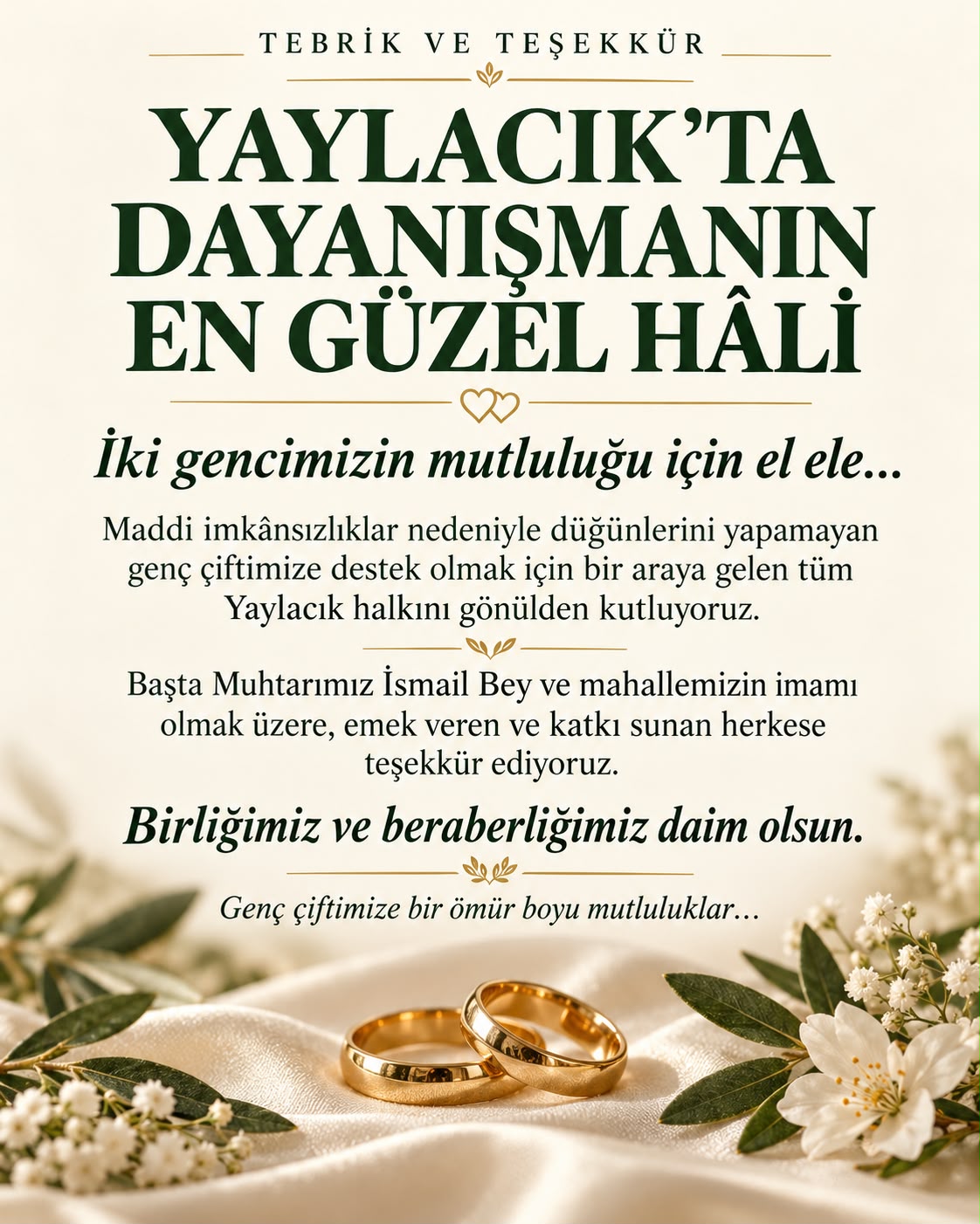 Yaylacık Mahallesi’nde Yürekleri Isıtan Dayanışma: İhtiyaç Sahibi Gençler İçin Seferber Oldular