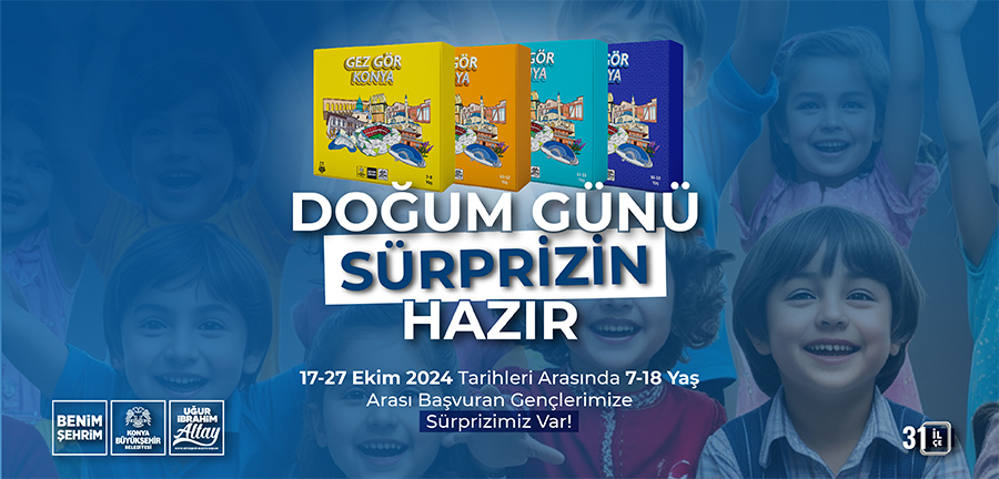 2024 Konya Büyükşehir doğum günü hediyesi başvurusu