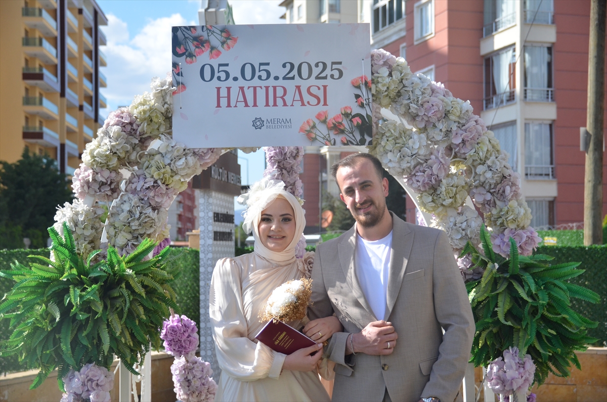 KONYA - Nikah dairelerinde 05.05.2025 yoğunluğu yaşandı