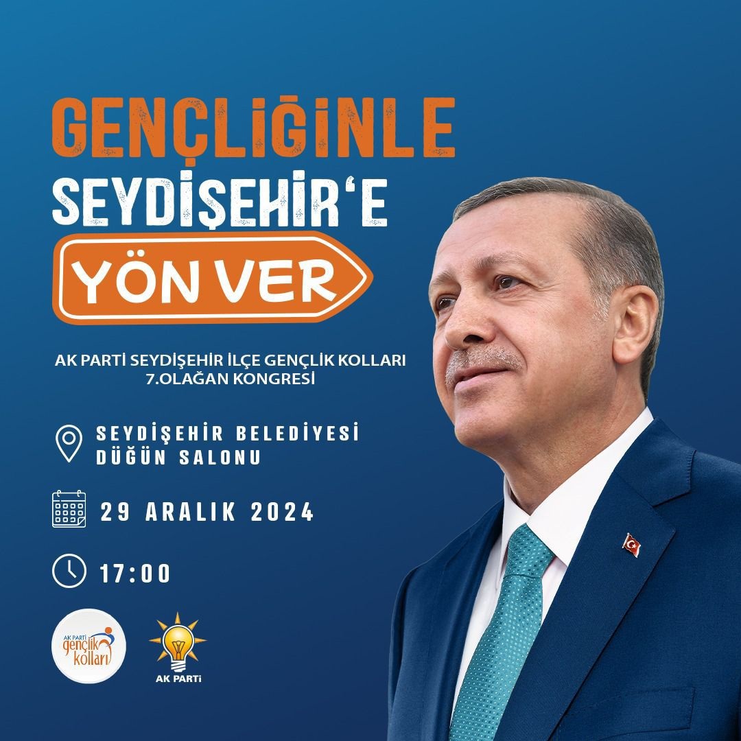 Ak Parti Gençlik Kongresi’ne tüm gençleri, halkımızı ve sevenlerimizi davet ediyoruz