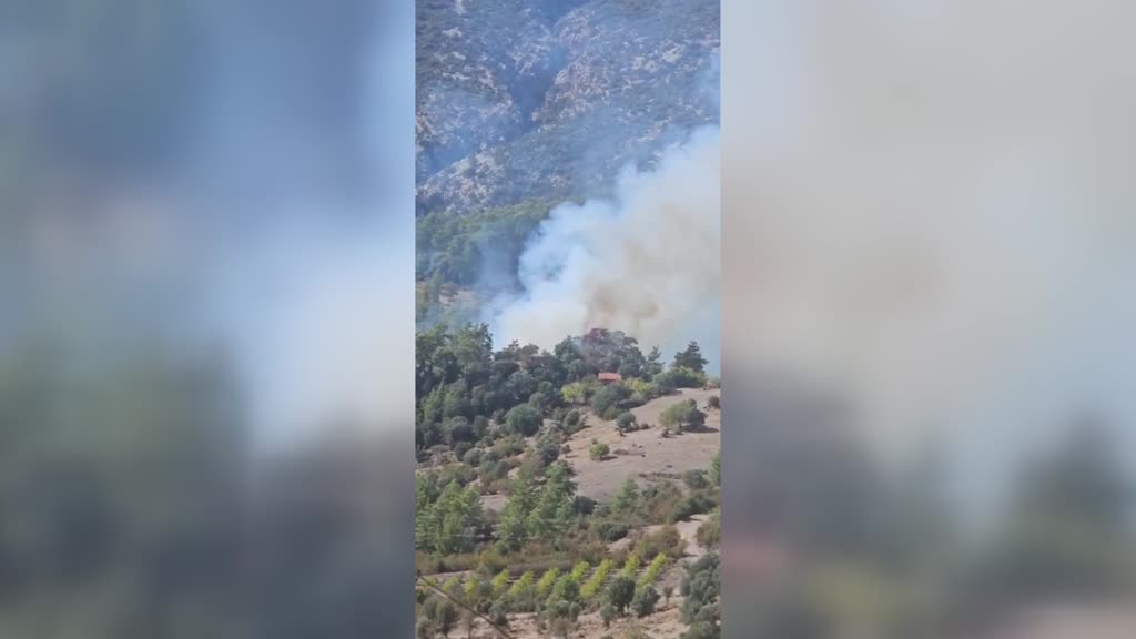 Antalya'daki orman yangını yaklaşık 2 hektarlık alan ve eve zarar verdi