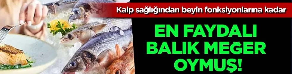 En faydalı balık meğer oymuş!