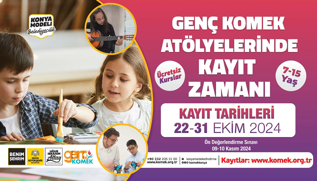 GENÇ KOMEK ATÖLYELERDE KAYIT HEYECANI BAŞLADI