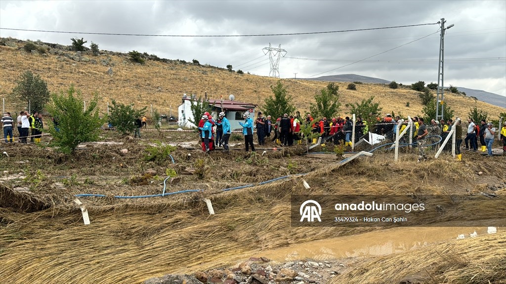 Kayseri'de sele kapılan kişinin cansız bedenine ulaşıldı