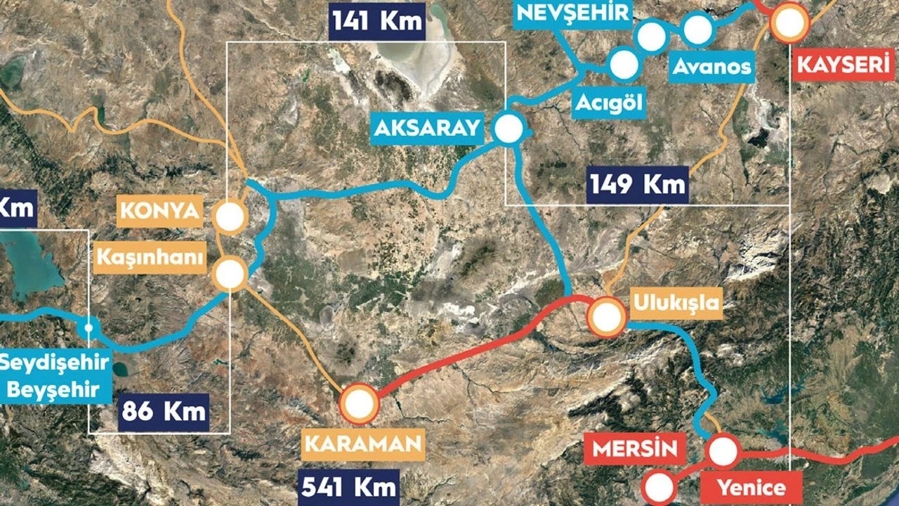 Konya Antalya Hızlı Tren Projesi’nin 2031 yılında bitirilmesi bekleniyor