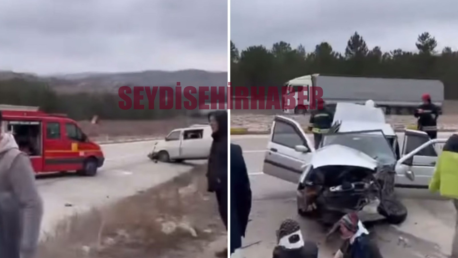 Konya – Beyşehir kara yolundaki trafik kazasında 6 kişi yaralandı.