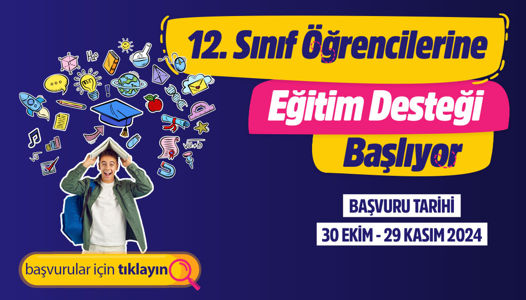      Konya Büyükşehir Belediyesinden  12.Sınıf Öğrenci Başvuruları Başladı.