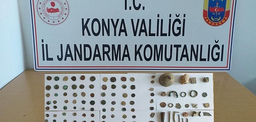 Konya'da 150 adet tarihi eser ele geçirildi