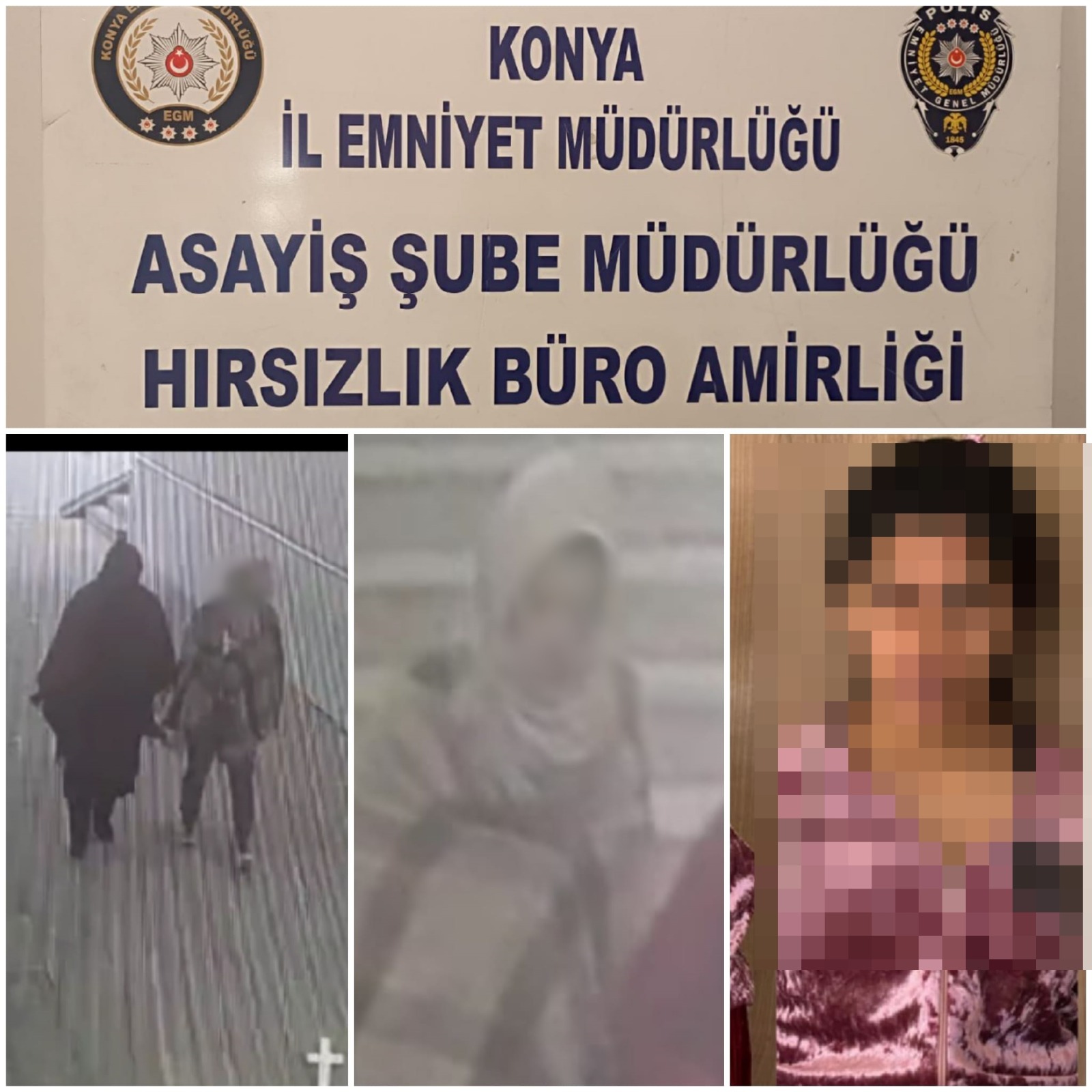 KONYA’DA  8  EVDEN 125 BİN LİRALIK ZİYNET EŞYASI ÇALAN HIRSIZ  POLİSTEN KAÇAMADI