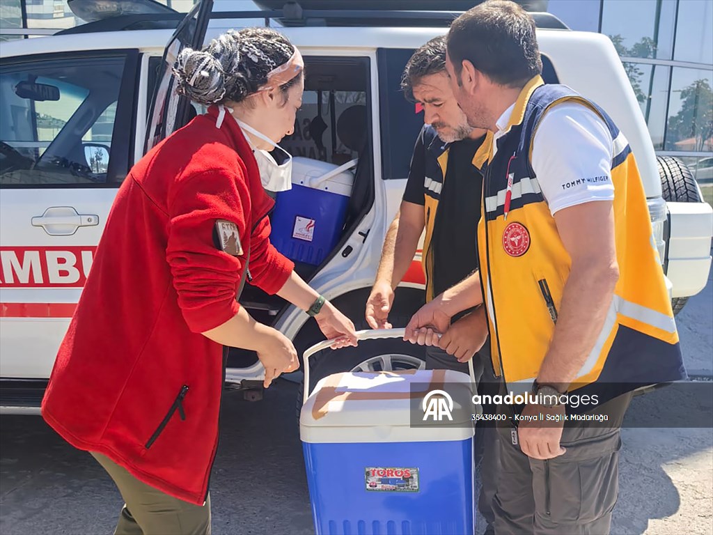 Konya'da beyin ölümü gerçekleşen 1 yaşındaki bebeğin organları bağışlandı