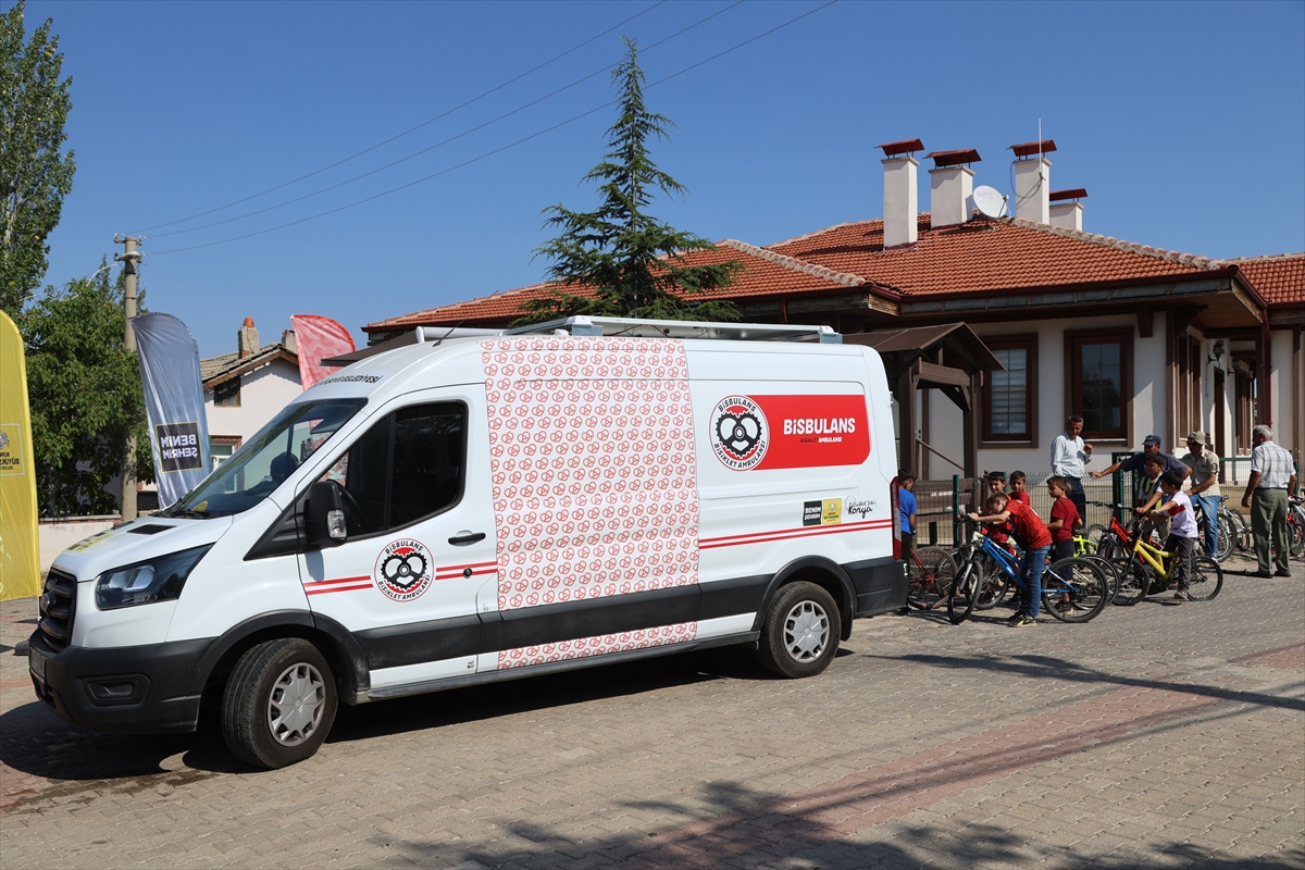 Konya'da bisiklet tamircisi olmayan mahallelere "Bisbulans" ile hizmet veriliyor