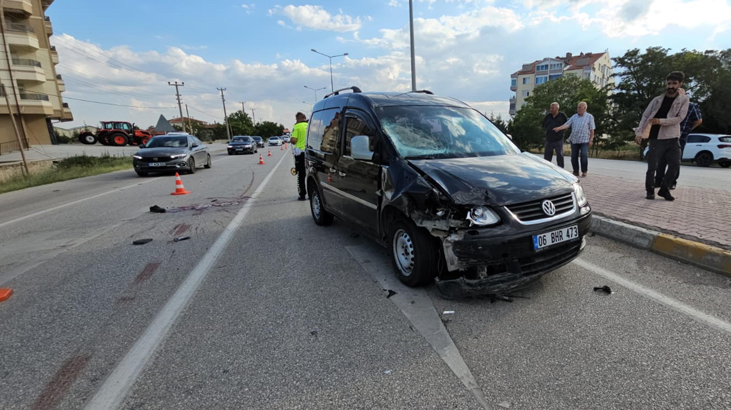 Konya’da feci kazada  1 kişi hayatını kaybetti