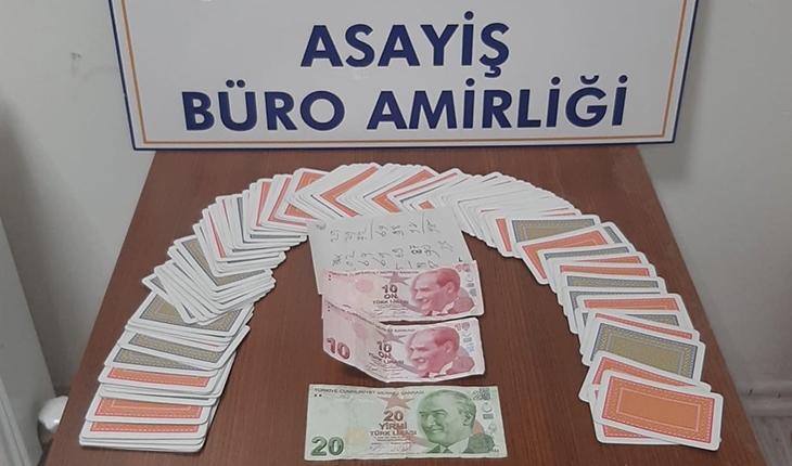 Konya'da kumar oynayan 5 kişiye 9 bin lira ceza