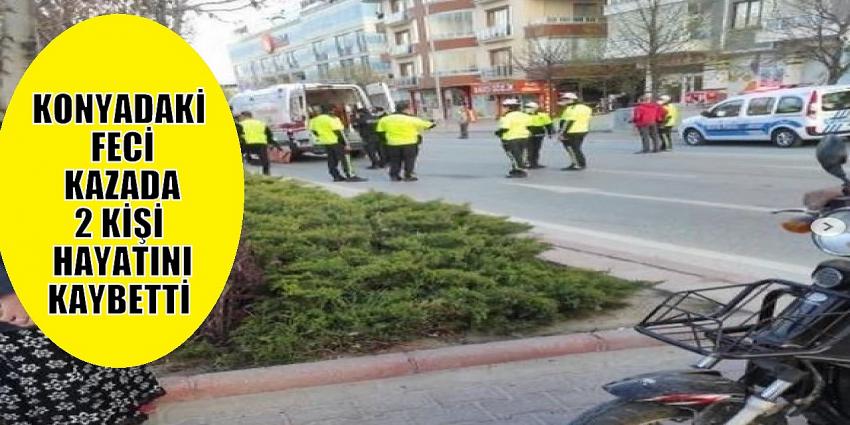 Konya'da motosikletin çarptığı 2 yaya öldü