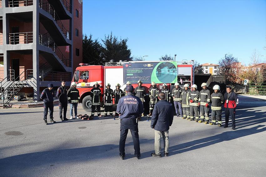 Konya İtfaiyesi verdiği eğitimlerle model oluyor