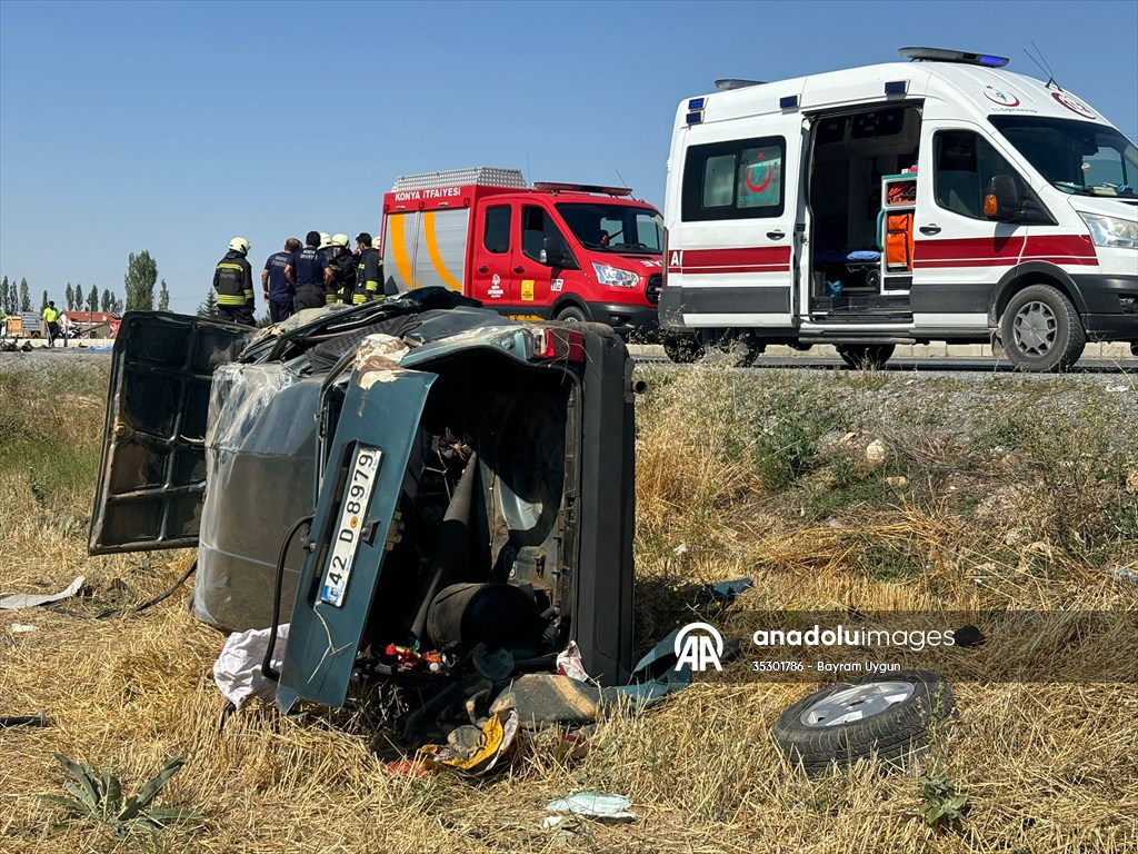 KONYA - Otomobille çarpışan motosikletin sürücüsü öldü