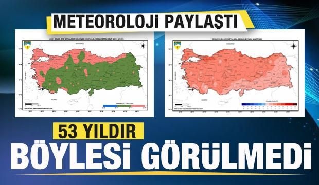 Meteoroloji haritayı paylaştı! 53 yıldır böylesi görülmedi