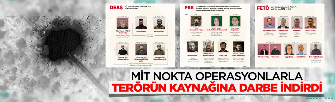 MİT nokta operasyonlarla terörün kaynağına darbe indirdi