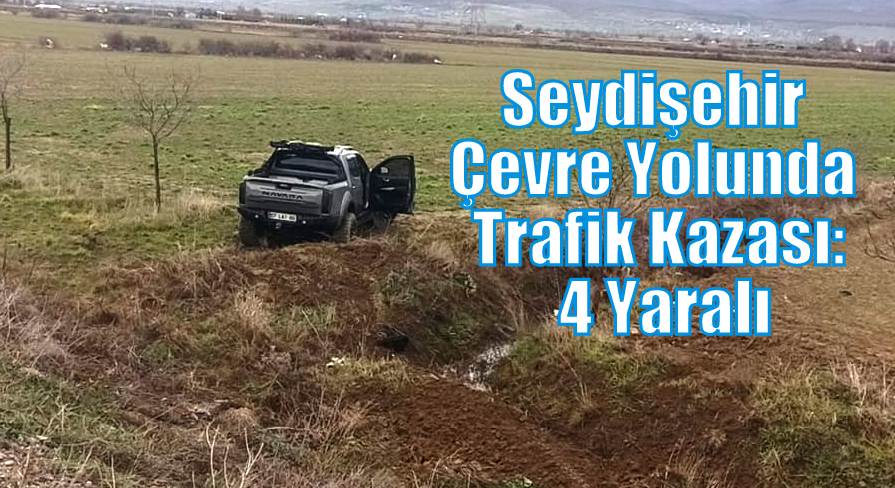 Seydişehir Çevre Yolunda Trafik Kazası: 4 Yaralı