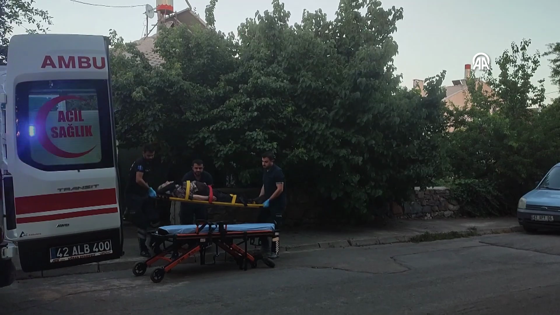 Seydişehir'de ağaçtan düşen kadın yaralandı