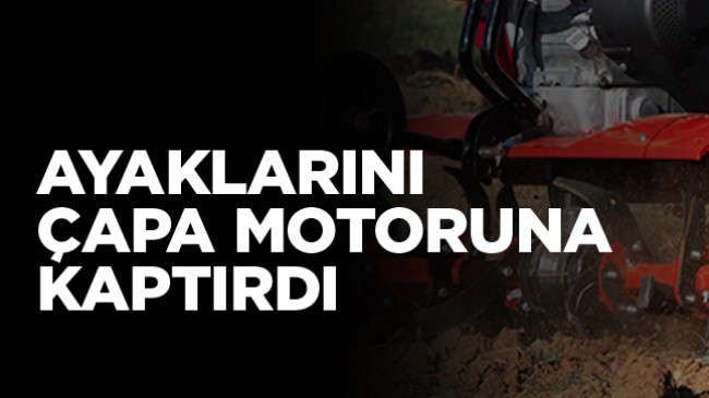 Seydişehir'de ayağını çapa motoruna kaptıran çiftçi yaralandı