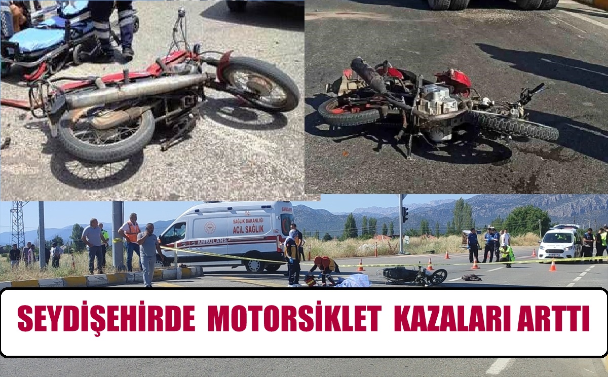 Seydişehir'de Motosiklet kazaları arttı