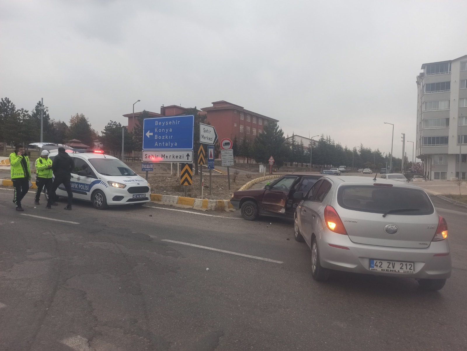 Seydişehir’ de Trafik kazası 2 yaralı