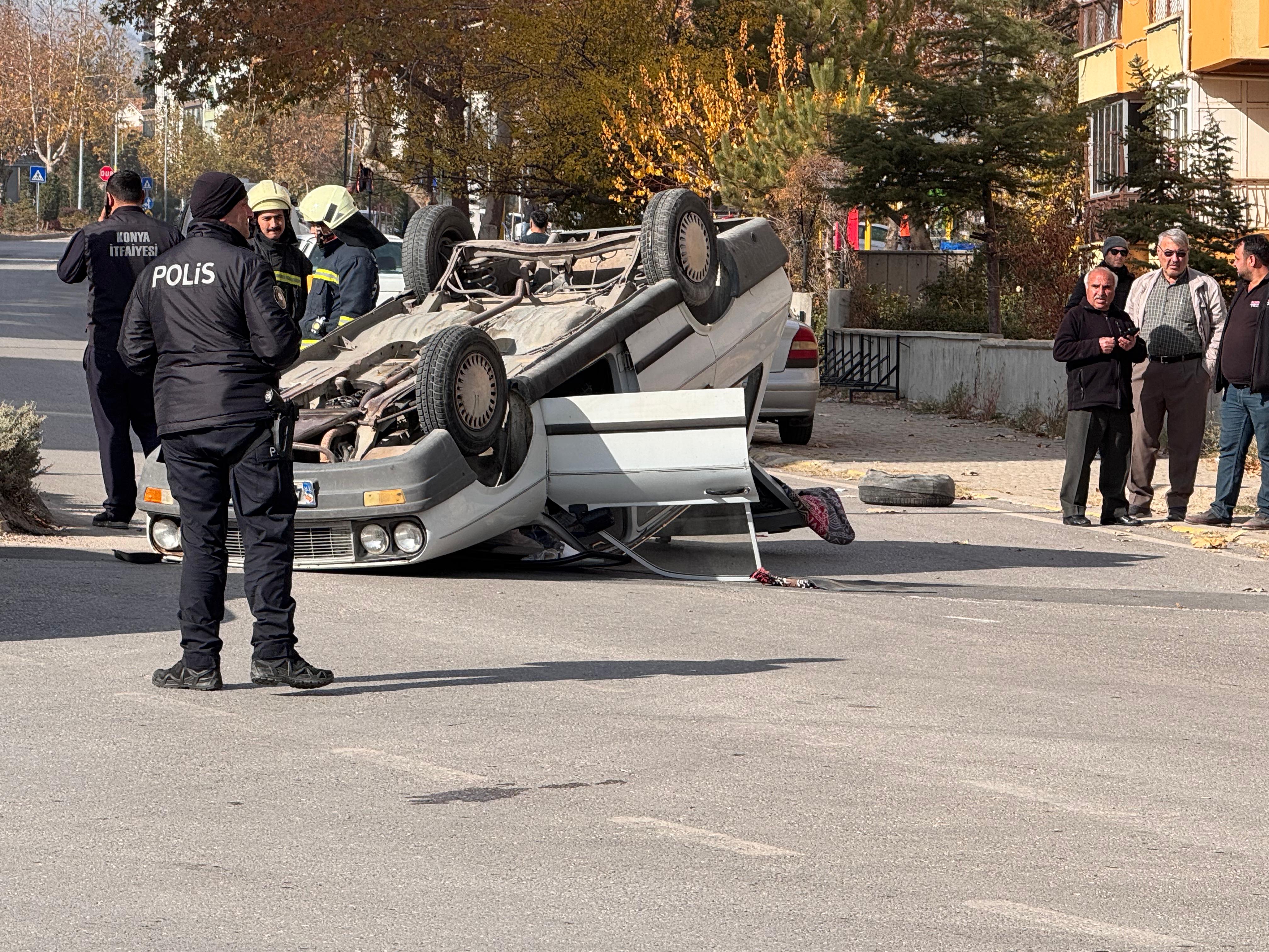 Seydişehir’ de Trafik kazası 2 yaralı