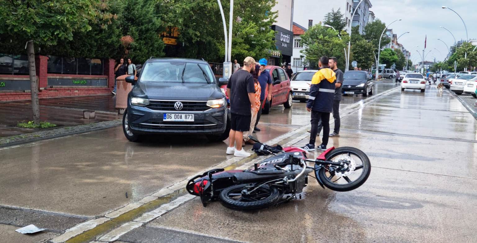 Seydişehir'de  yine  motosiklet kazası: sürücü yaralandı