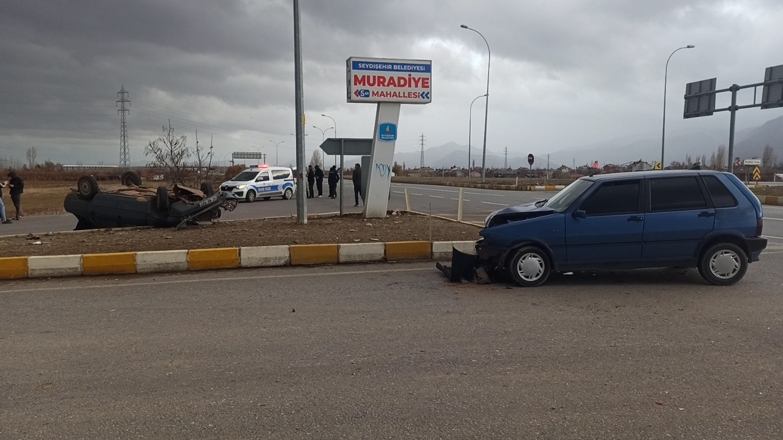 Seydişehir Muradiye Kavşağında Trafik Kazası: 1 yaralı