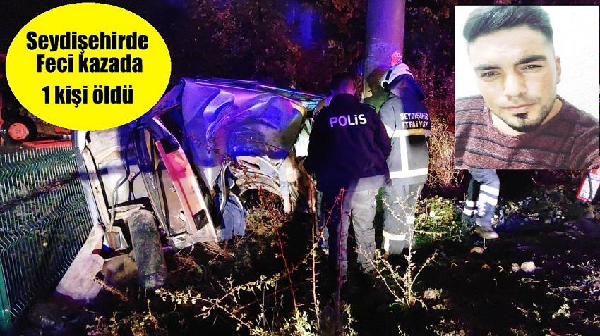 Seydişehirdeki  trafik kazasında 1 kişi öldü