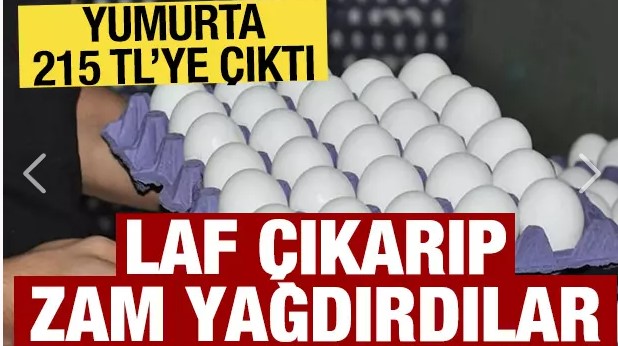 Yok böyle zam: Yumurtanın fiyatı 215 TL'ye çıktı